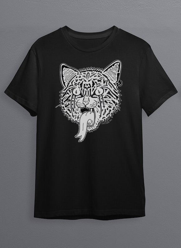 Tribal Tiger Black T-Shirt